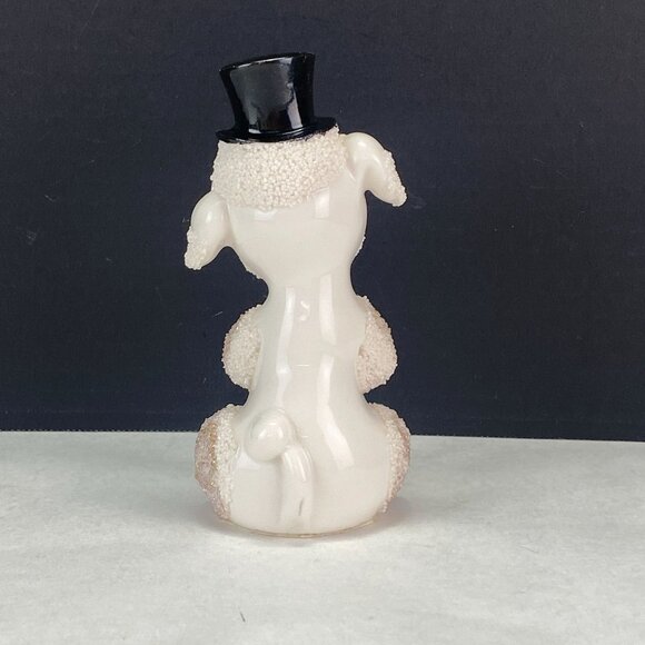 Vintage Spaghetti Poodle With Black Top Hat Figurine - Picture 3 of 8
